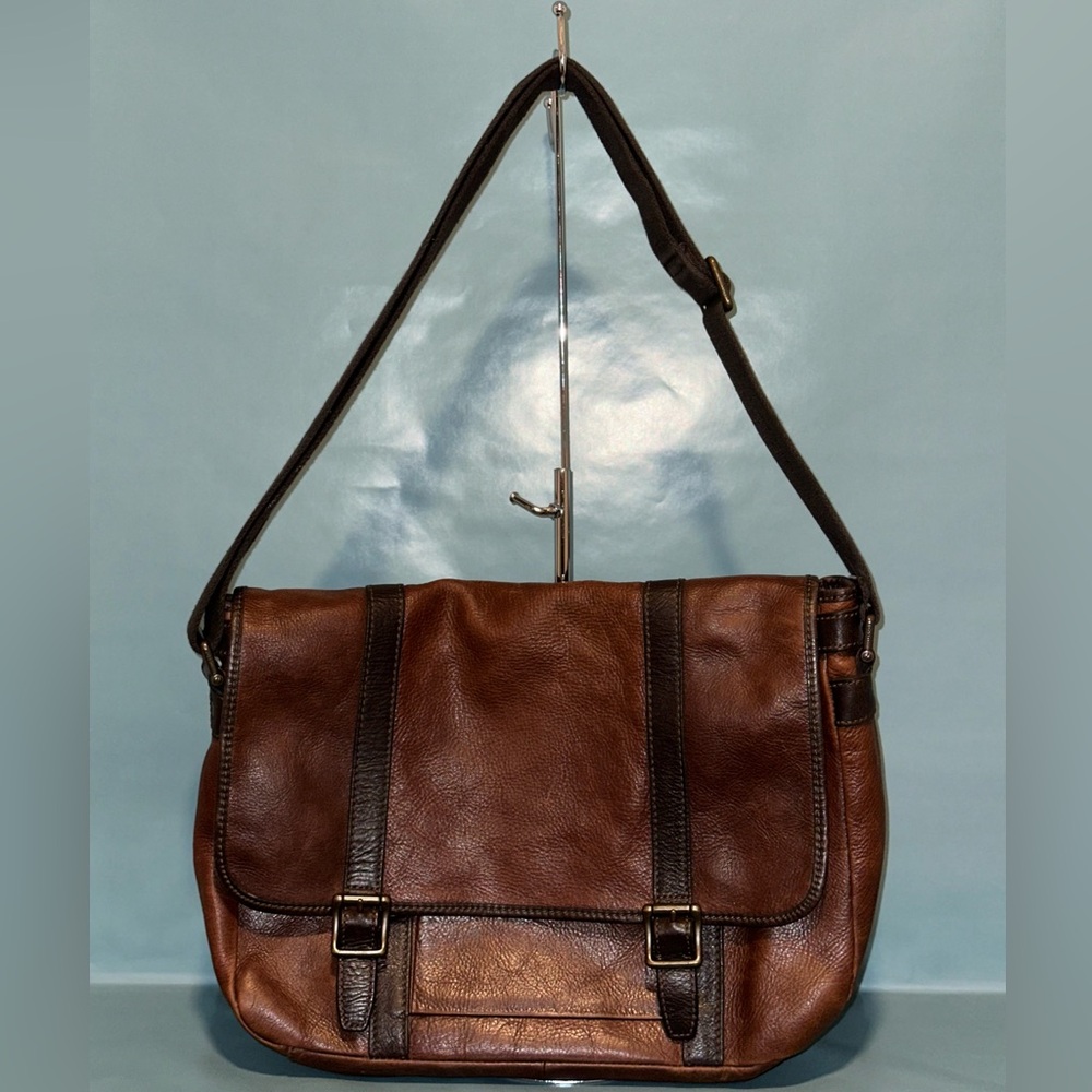 Fossil laptop leather bag